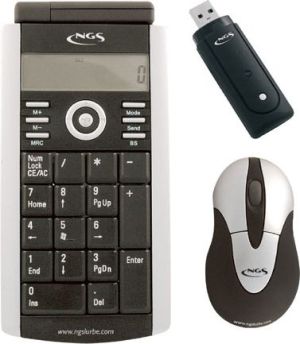 Klawiatura + mysz NGS Technology Klawiatura numeryczna + mysz bezprzewodowa USB 2
