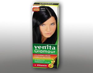 Venita Farba do włosów GLAMOUR 2/0 czerń 1