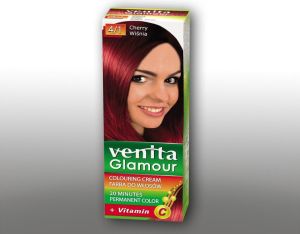 Venita Farba do włosów GLAMOUR 4/1 wiśnia 1