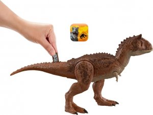Figurka Mattel Jurassic World Karnotaur Dinozaur Ślady po starciu Figurka dinozaura HND19 3