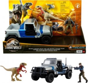 Figurka Mattel Jurassic World Pojazd tropiący - Dinoatak Zestaw do zabawy HKY13 1
