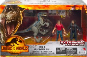 Figurka Mattel Jurassic World GWN25 Owen & Velociraptor Blue 1