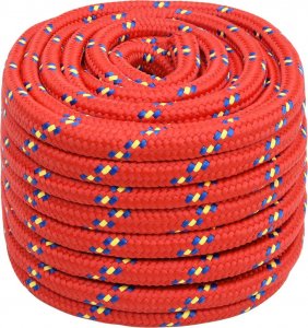 vidaXL vidaXL Linka żeglarska, czerwona, 20 mm, 25 m, polipropylen 2