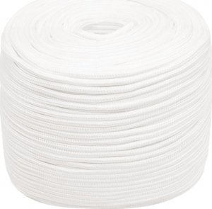 vidaXL vidaXL Linka żeglarska, biała jednolita, 8 mm, 25 m, polipropylen 2