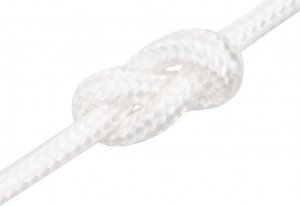 vidaXL vidaXL Linka żeglarska, biała jednolita, 8 mm, 25 m, polipropylen 5