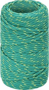 vidaXL vidaXL Linka żeglarska, zielona, 2 mm, 500 m, polipropylen 2