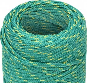 vidaXL vidaXL Linka żeglarska, zielona, 2 mm, 500 m, polipropylen 4