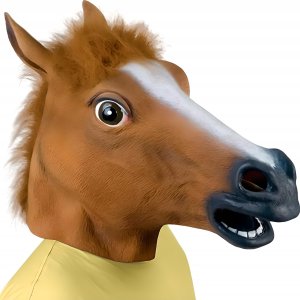 Retoo MASKA GŁOWA KONIA KOŃ NA IMPREZE PRZEBRANIE LATEKSOWA 12