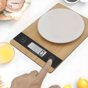 Waga kuchenna Retoo Bambusowa 5kg 1g 12