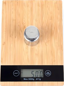 Waga kuchenna Retoo Bambusowa 5kg 1g 3