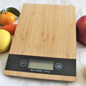 Waga kuchenna Retoo Bambusowa 5kg 1g 5