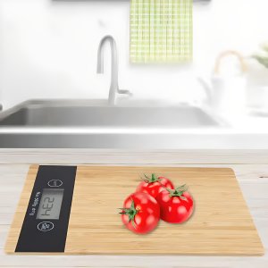 Waga kuchenna Retoo Bambusowa 5kg 1g 6