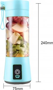 Blender kielichowy Retoo BLENDER MIKSER TURYSTYCZNY USB BEZPRZEWODOWY 380ML 16