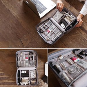 Retoo ORGANIZER PODRÓŻNY TORBA ETUI NA KABLE ŁADOWARKI 5