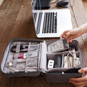 Retoo ORGANIZER PODRÓŻNY TORBA ETUI NA KABLE ŁADOWARKI 6