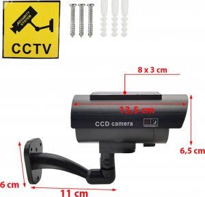 Retoo ATRAPA KAMERY KAMERA MIGAJĄCA DIODA LED SOLARNA 16