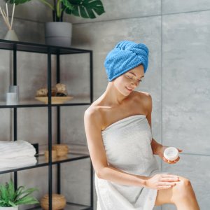 Retoo GRUBY CHŁONNY RĘCZNIK NA GŁOWE TURBAN DO WŁOSÓW 11