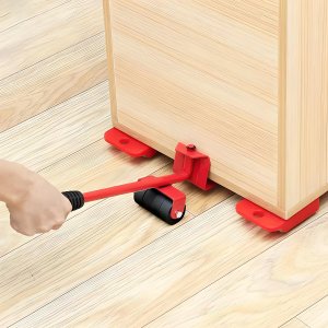 Retoo ZESTAW ROLKI DO TRANSPORTU PRZESUWANIA MEBLI 150KG 4