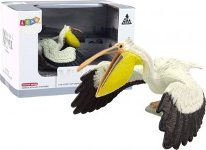 Figurka LeanToys Duża Figurka Kolekcjonerska Pelikan Ptak Zwierzęta Świata 1
