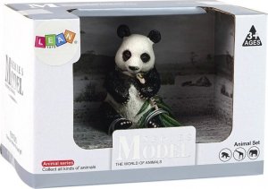Figurka LeanToys Figurka Kolekcjonerska Panda Wielka z Bambusem 3