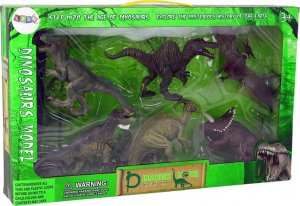 Figurka LeanToys Duży Zestaw Dinozaurów 6 sztuk Figurka Dinozaur Prehistoryczne Okazy 3