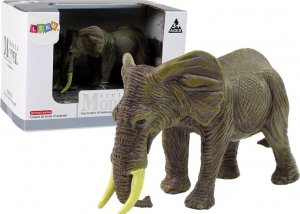 Figurka LeanToys Duża Figurka Kolekcjonerska Słoń Zwierzęta Świata 1