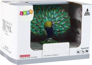 Figurka LeanToys Figurka kolekcjonerska Paw Królewski Zwierzęta Świata 3