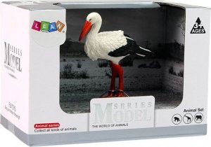 Figurka LeanToys Figurka Kolekcjonerska Bocian Biały Figurka Ptak 3