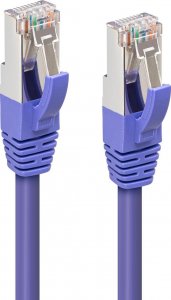 MicroConnect CAT6A S/FTP 10m Purple LSZH 1