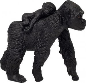 Figurka LeanToys Zestaw Figurka Goryl Z Maleństwem Zwierzęta 2