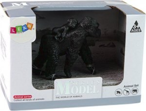 Figurka LeanToys Zestaw Figurka Goryl Z Maleństwem Zwierzęta 3