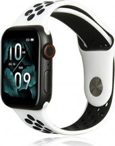 Beline pasek Apple Watch Sport Silicone 38/40/41mm biało-czarny white/black 1