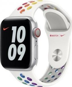 Apple Pasek Apple Watch MYD62AM/A 42/44/45mm Nike Sport Band Pride Edition biały/white 1