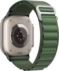 Alogy Alogy Pasek nylonowy Sport Strap do zegarka do Apple Watch 4/5/6/7/8/SE/Ultra (42/44/45/49mm) Zielony uniwersalny 14