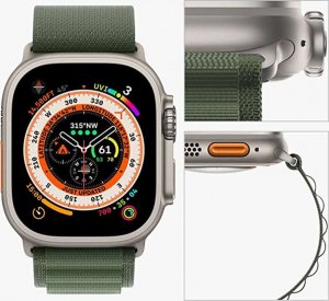 Alogy Alogy Pasek nylonowy Sport Strap do zegarka do Apple Watch 4/5/6/7/8/SE/Ultra (42/44/45/49mm) Zielony uniwersalny 18