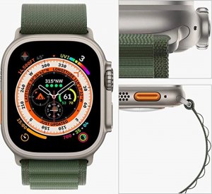 Alogy Alogy Pasek nylonowy Sport Strap do zegarka do Apple Watch 4/5/6/7/8/SE/Ultra (42/44/45/49mm) Zielony uniwersalny 8