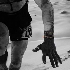 Alogy Pasek nylonowy Sport Strap na rzep do Apple Watch 4/5/6/7/8/SE (38/40/41mm) Czarno-pomarańczowy uniwersalny 7