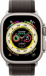 Alogy Pasek nylonowy Sport Strap na rzep do Apple Watch 4/5/6/7/8/SE (38/40/41mm) Czarno-pomarańczowy uniwersalny 9