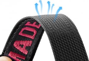 Dux Ducis Dux Ducis Strap (Outdoor  Version) pasek Apple Watch Ultra, SE, 8, 7, 6, 5, 4, 3, 2, 1 (49, 45, 44, 42  mm) nylonowa opaska bransoleta czarno-czerwony 4