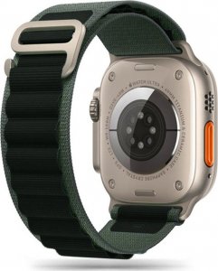 Braders Pasek Nylon Pro do Apple Watch 4 / 5 / 6 / 7 / 8 / SE / Ultra (42 / 44 / 45 / 49 mm) Black / Military Green 1