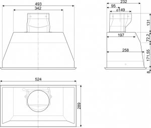 Okap Smeg NAS RTV AGD OKAP DO ZABUDOWY KSEG5XSA 52cm Stal 2
