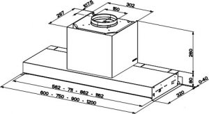 Okap Faber NAS RTV AGD Okap do zabudowy Faber IN-NOVA ZERO DRIP X 120 2