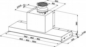 Okap Faber NAS RTV AGD Okap do zabudowy Faber IN-NOVA SMART X 60 2