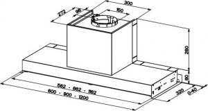 Okap Faber NAS RTV AGD Okap do zabudowy Faber IN-NOVA COMFORT X 90 3