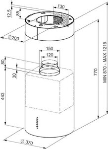 Okap Smeg NAS RTV AGD Okap wyspowy Smeg Universal KIR37XE 2