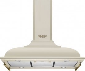 Okap Smeg NAS RTV AGD Okap przyścienny Smeg KCI19POE RETRO 796m3 90cm 1