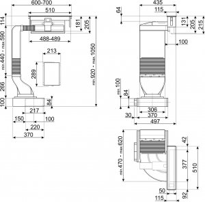 Okap Smeg NAS RTV AGD OKAP DO ZABUDOWY W BLACIE SMEG KDH12WLD 2