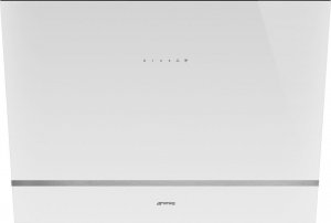 Okap Smeg NAS RTV AGD Okap przyścienny SMEG KV28B 80cm Białe szkło 3
