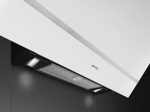 Okap Smeg NAS RTV AGD Okap przyścienny SMEG KV28B 80cm Białe szkło 5