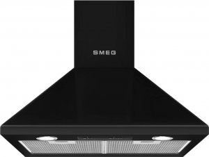 Okap Smeg NAS RTV AGD Okap przyścienny SMEG KSED65NEE 60cm czarny 1